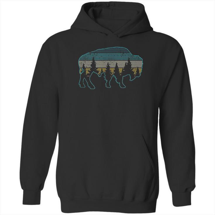 Bison American Buffalo Vintage Hoodie