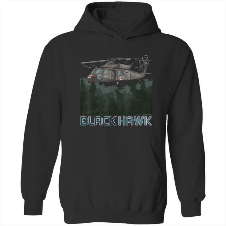 Black Hawk Helicopter Military Armed Forces Novelty Hoodie