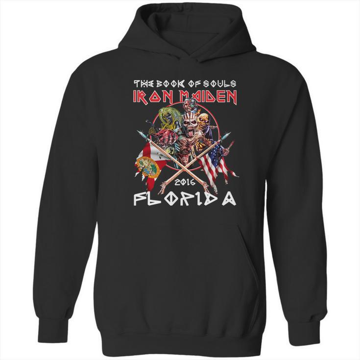 The Book Of Souls Iron Maiden 2016 Florida T Shirt Long Sleeve Hoodie Sweatshirt Hoodie