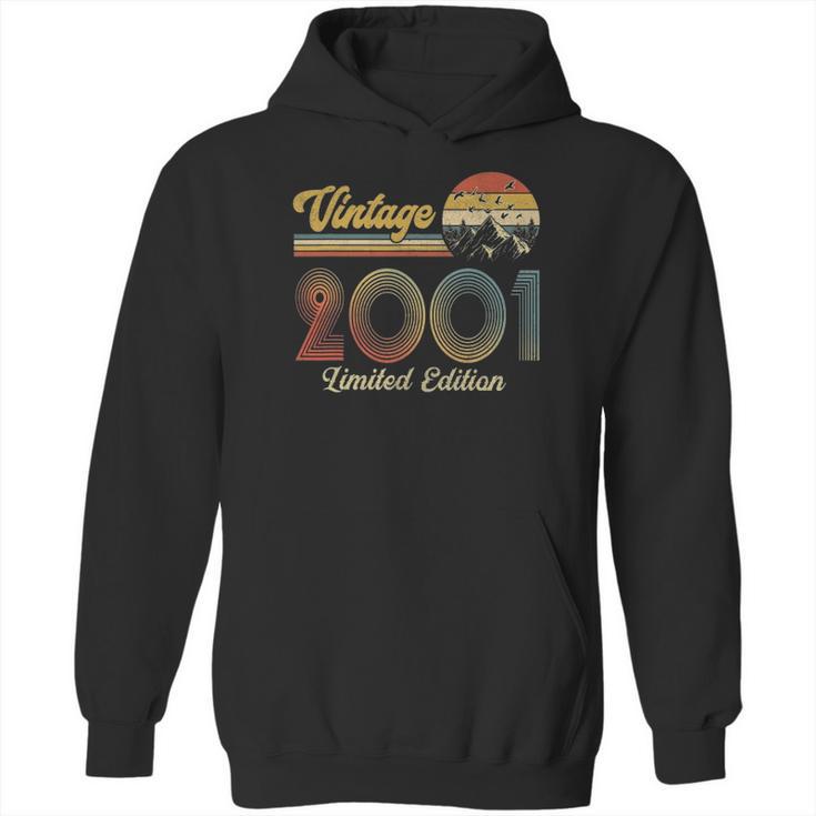 Born In 2001 21 Years Old Gifts Made In 2001 21St Birthday Hoodie