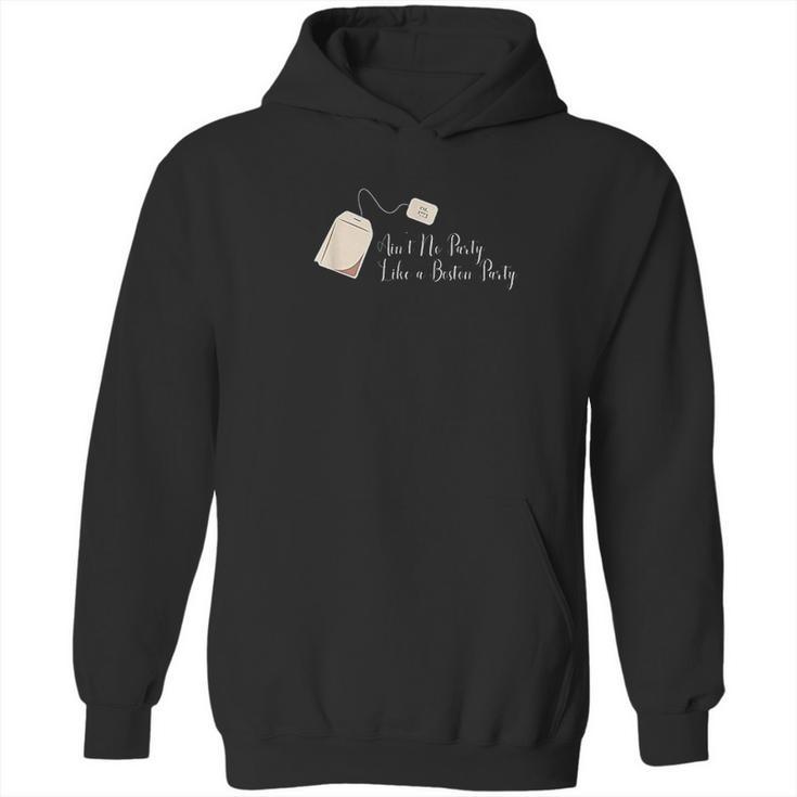 Boston Tea Party Pun Funny Politics History Teabag Hoodie