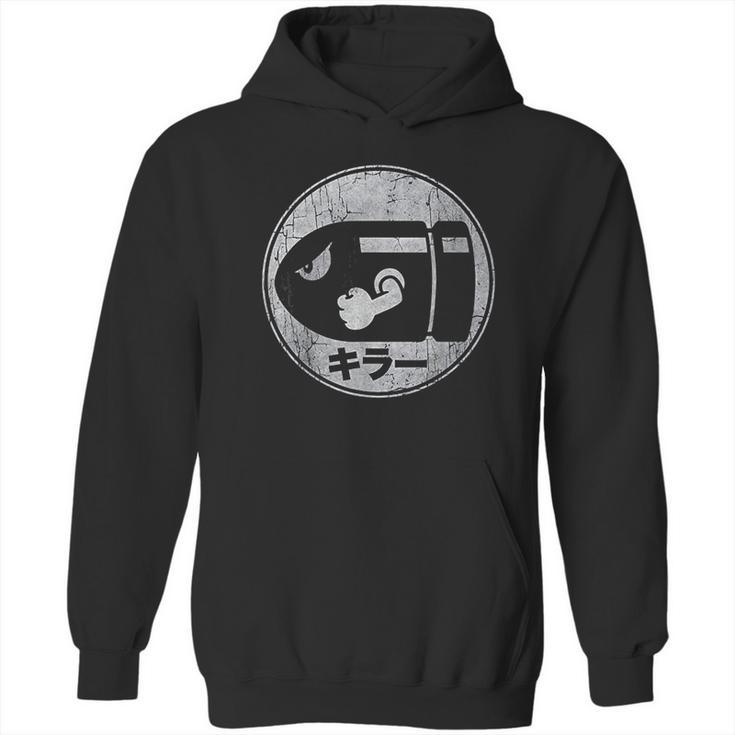 Bullet Bill Distressed Kanji Logo Hoodie