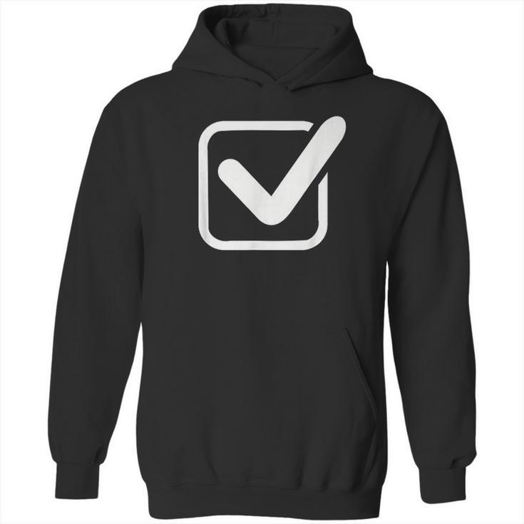 Check Mark Logo Hoodie