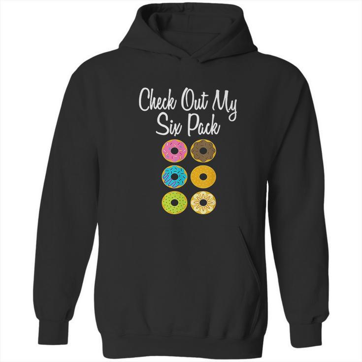 Check Out My Six Pack Funny Donut Ab    Fake Muscle Hoodie