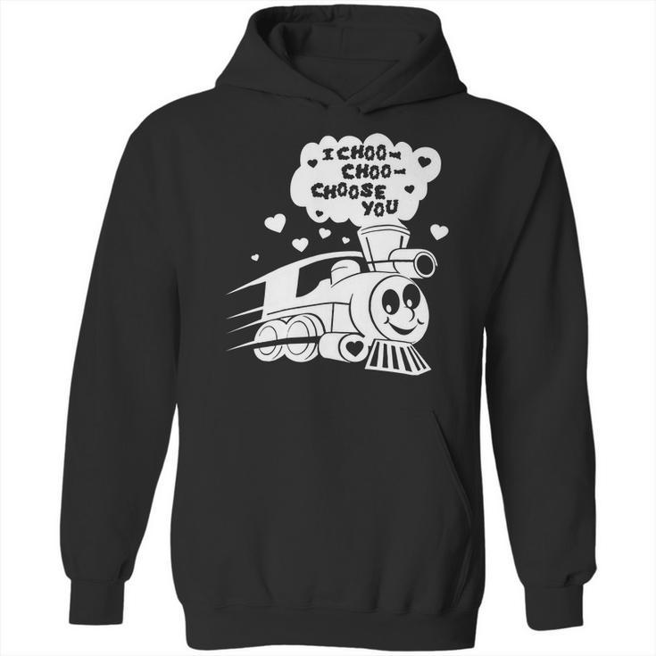 I Choo Choo Choose You Funny Valentines Day Gif Hoodie