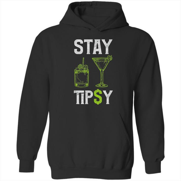 Cocktail Mixologist Barman Stay Tipsy Graphic Hoodie