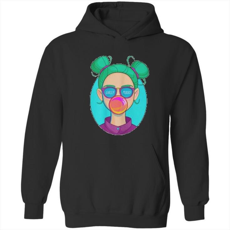 Cute Fun Girly Mood Popping Bubble Gum Hoodie