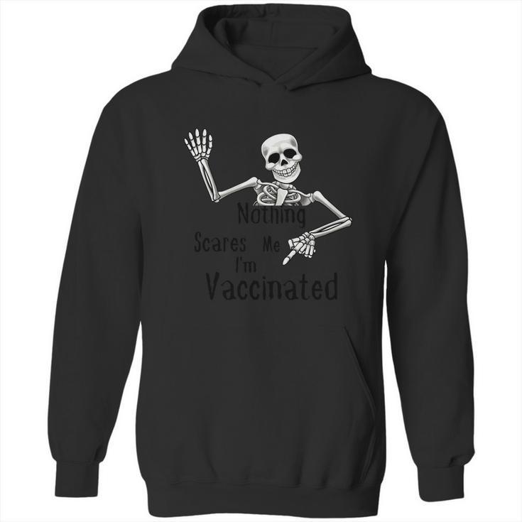 Cute Halloween Funny Halloween Day Halloween Skeleton Fully Vaccinated Hal Hoodie