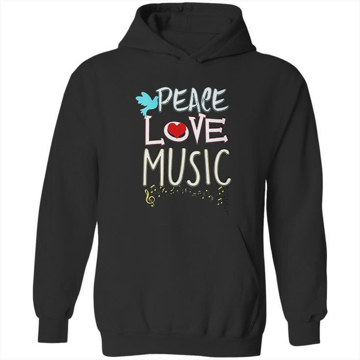 Cute Peace Love Music Hippie Hipster Festival Hoodie