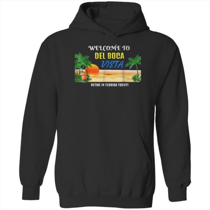 Del Boca Vista Beach Retro Hoodie