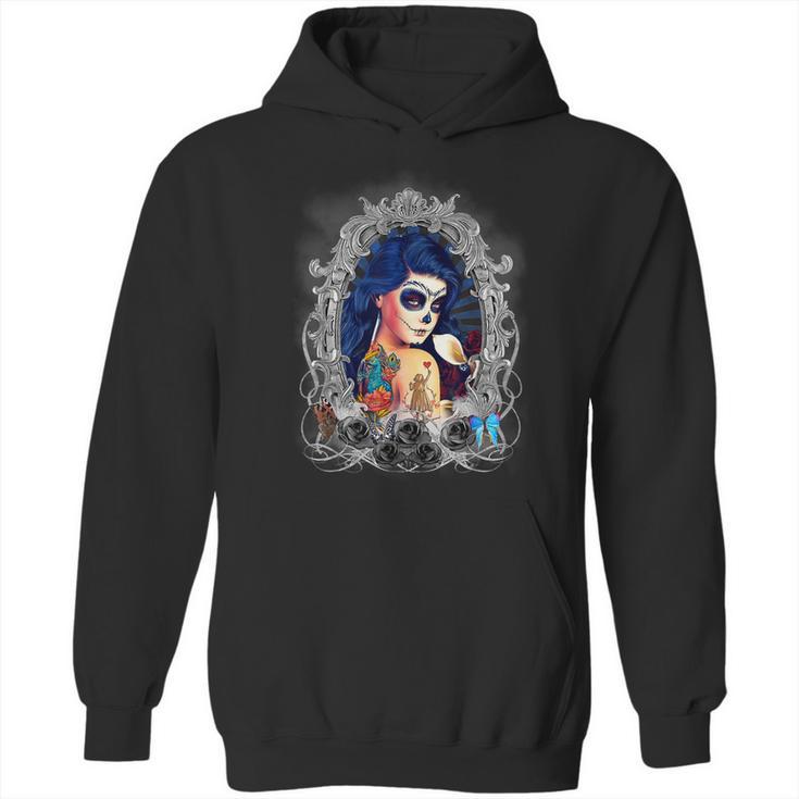 Dia De Los Muertos Sugar Skull Day Of The Dead Catrina Hoodie