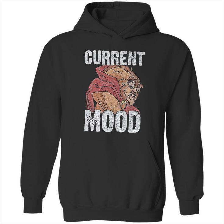 Disney Mens Beauty And The Beast Current Mood Graphic Hoodie