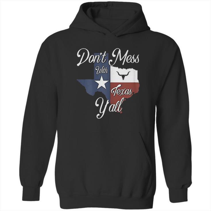 Dont Mess With Vintage Texas Longhorn Lone Star State Pride Hoodie