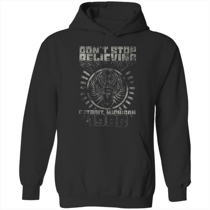 Dont Stop Believing Detroit Album Guitar Cover Rock Band Junior Hoodie