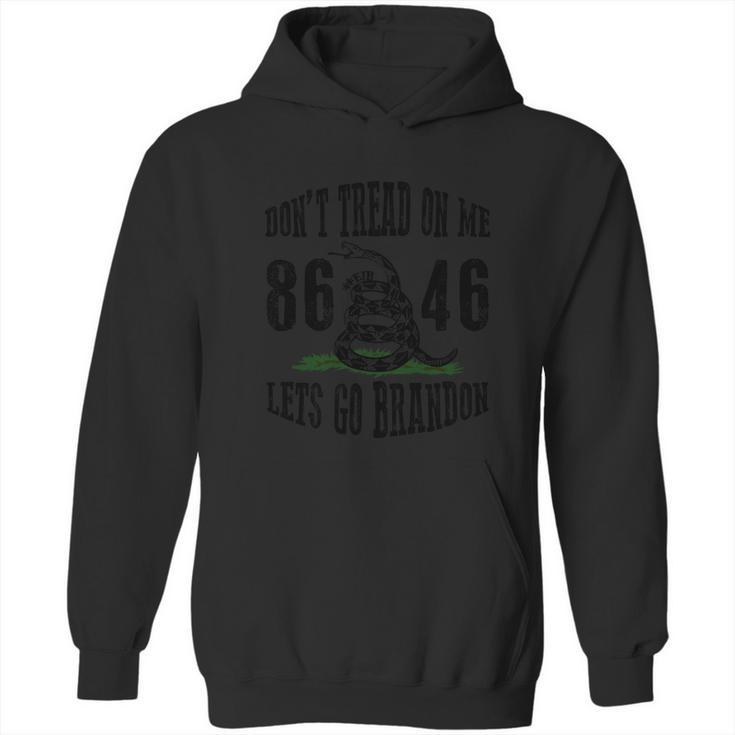 Dont Tread On Me Lets Go Brandon Fjb Anti Biden Graphic Design Printed Casual Daily Basic Hoodie