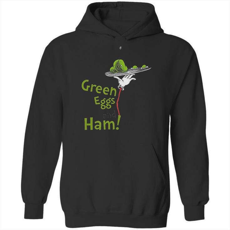 Dr Seuss Green Eggs And Ham Title Hoodie