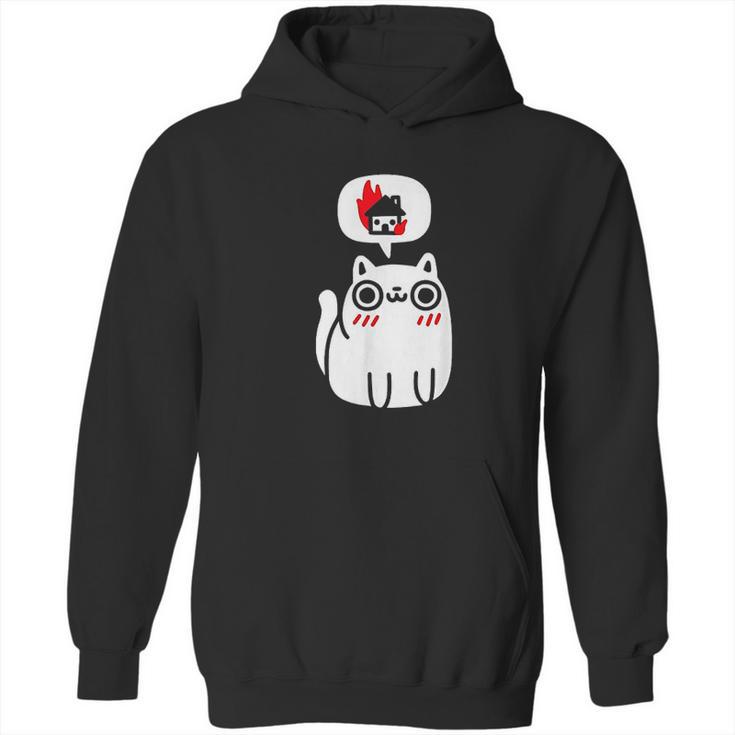 Dreaming Of Destruction Funny Cat Hoodie