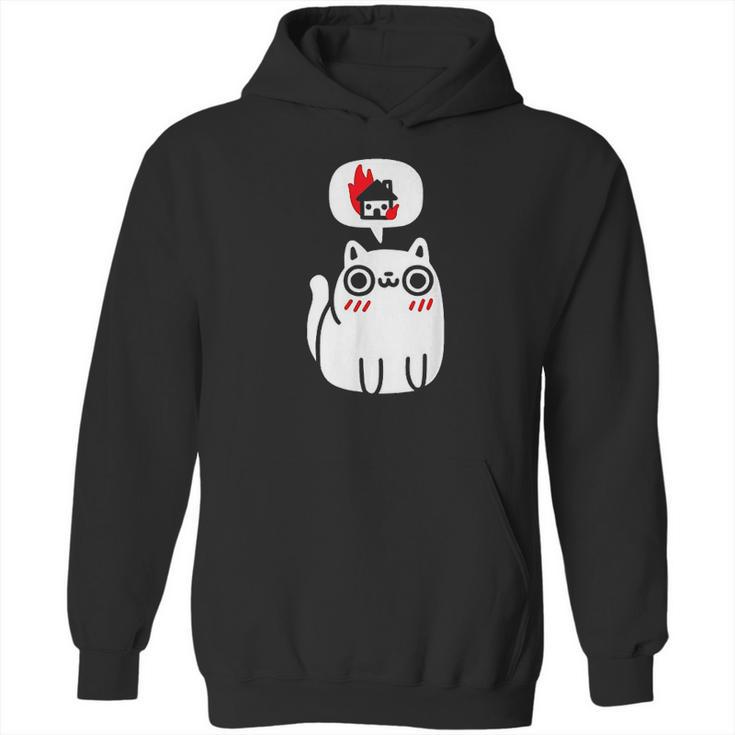 Dreaming Of Destruction Funny Cat Hoodie