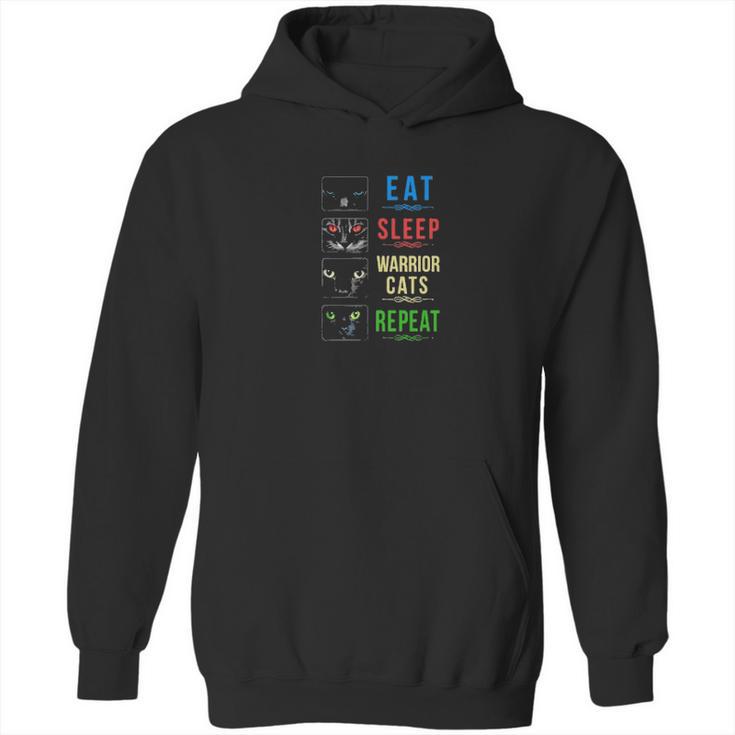 Eat Sleep Warrior Cats Repeat Hoodie