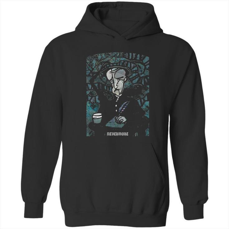 Edgar Allan Poe Nevermore Raven Hoodie