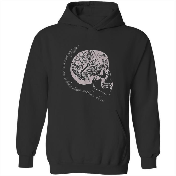 Edgar Allan Poe Skull Hoodie