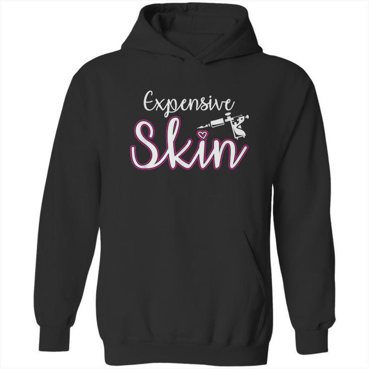 Expensive Skin Tattoo Artist Machine Inked Skin Beards Hoodie