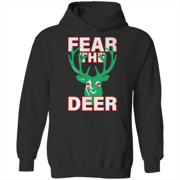 Fear The Deer Basketball Playoffs Graphic Design Printed Casual Daily Basic Hoodie