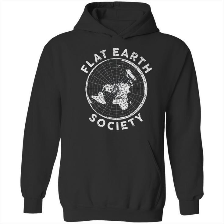 Flat Earth Society Conspiracy Theory Earther Gift Hoodie