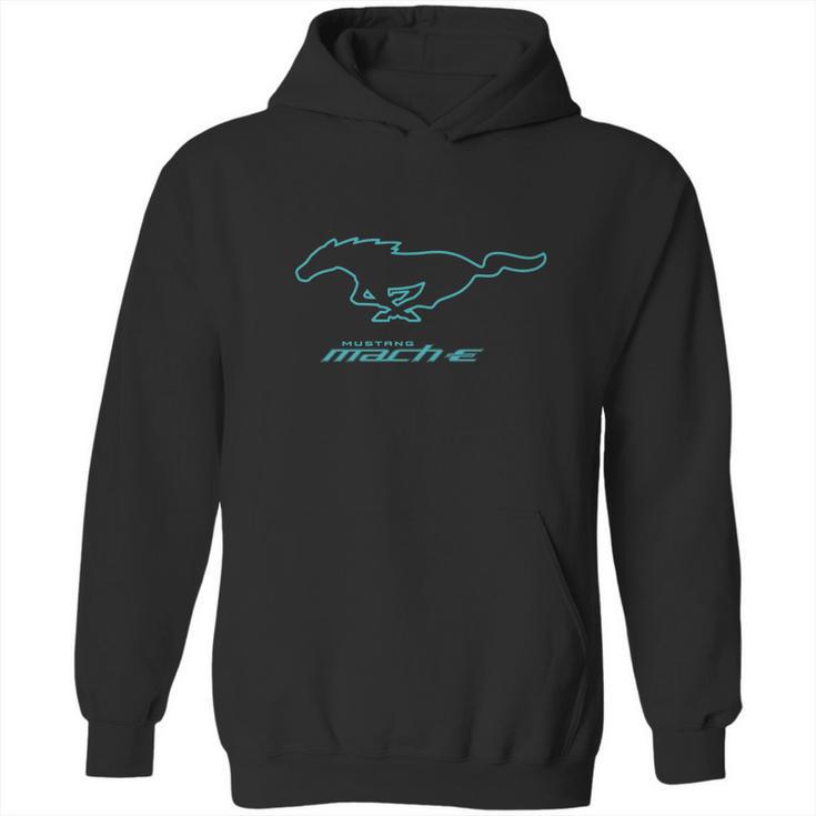 Ford Mustang Mach-E Blue Pony Logo  T-Shirt Hoodie