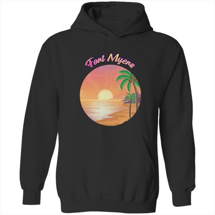 Fort Myers Florida Summer Vacation Souvenir Graphic Design Printed Casual Daily Basic Hoodie