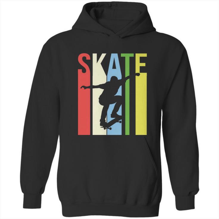 Funny Retro Skate Logo Hoodie