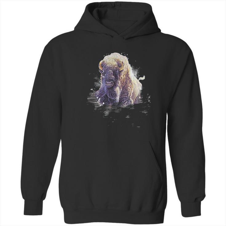 Great Native American White Buffalo Sacred Hoodie