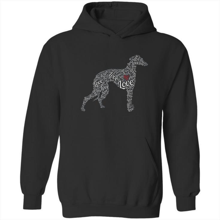 Greyhound I Love Greyhounds Hoodie