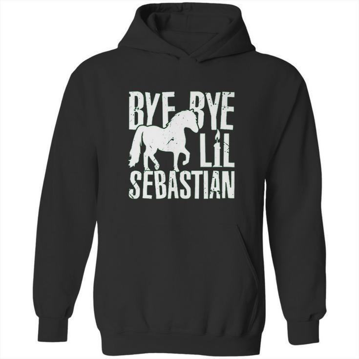 Haase Bye Bye Lil Sebastian Funny Tv Show Quote Ladies Hoodie