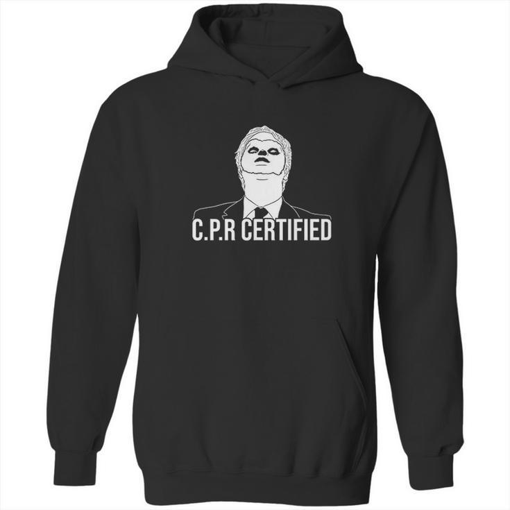 Haase Unlimited Cpr Certified Dwight Dummy Face Ladies Hoodie