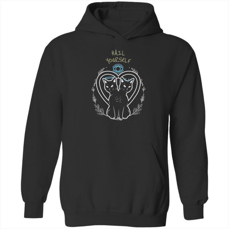 Hail Yourself Last Podcast On The Left Good And Evil Cats Hoodie