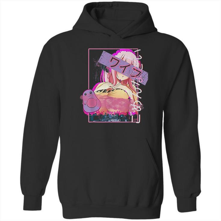 Hentai Vaporwave Concept Design Lewd Japanese Oppai Girl Hoodie