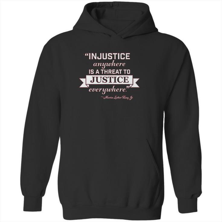 Injustice Anywhere Is A Threat To Justice Everywhere Infant Creeper Hoodie