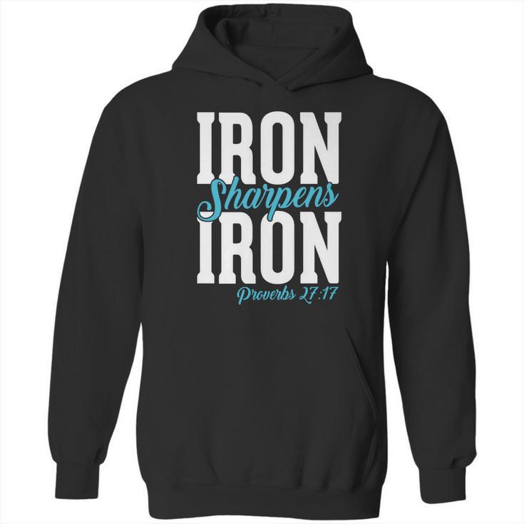 Iron Sharpens Iron Proveb Hoodie