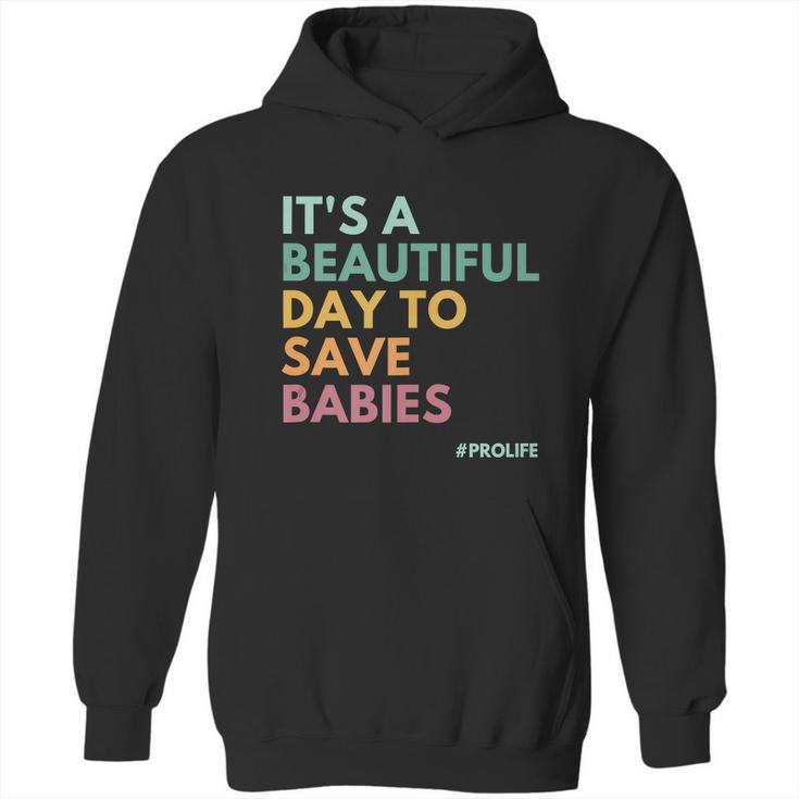 Its A Beautiful Days To Save Babies Prolife Hoodie