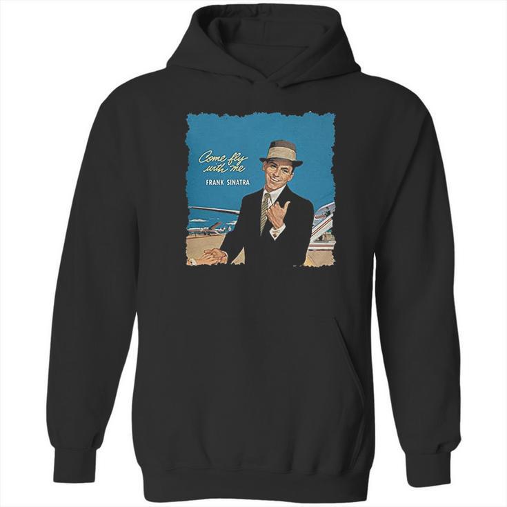 Kaq Houhui Frank Sinatra Come Fly With Me Men Oversize Leisure Hoodie