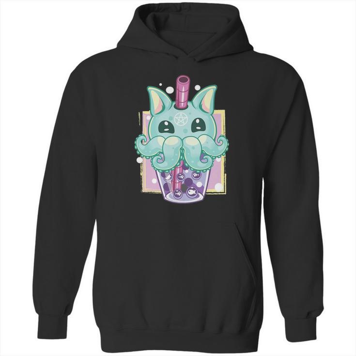 Kawaii Pastel Goth Creepy Creature Boba Bubble Tea Vaporwave Hoodie