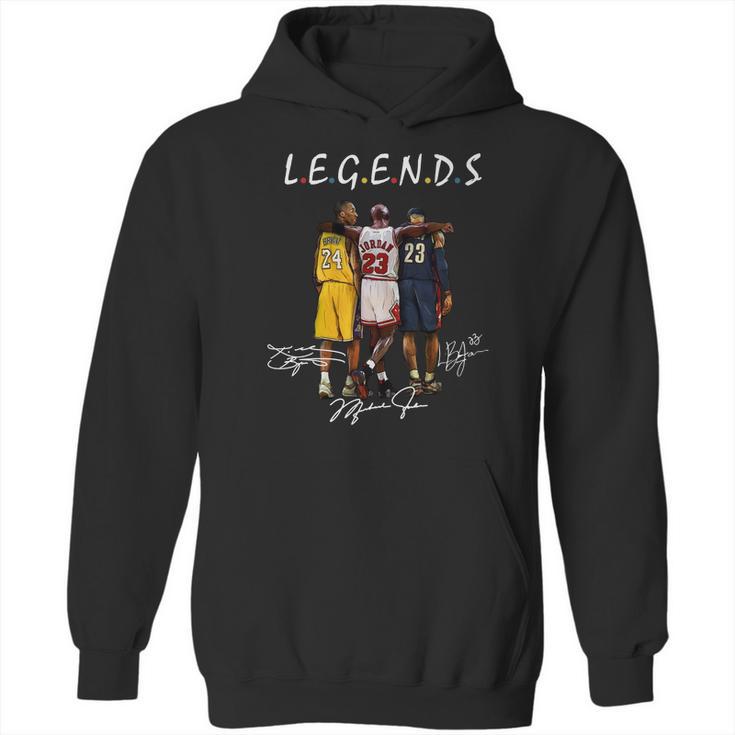 Kobe Bryant Michael Jordan And Lebron James Legends Friends Shirt Unisex Tee Hoodie