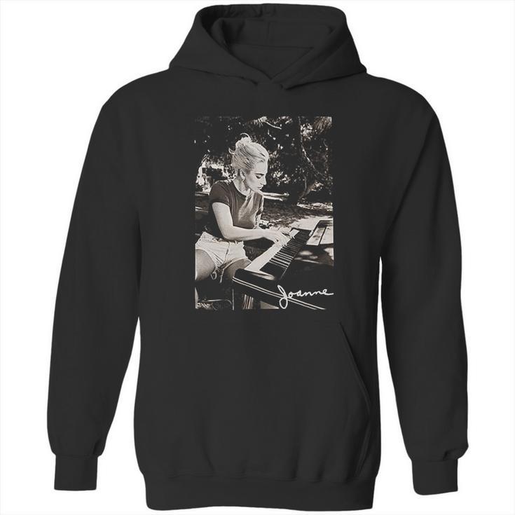 Lady Gaga Joanne Piano Black Hoodie