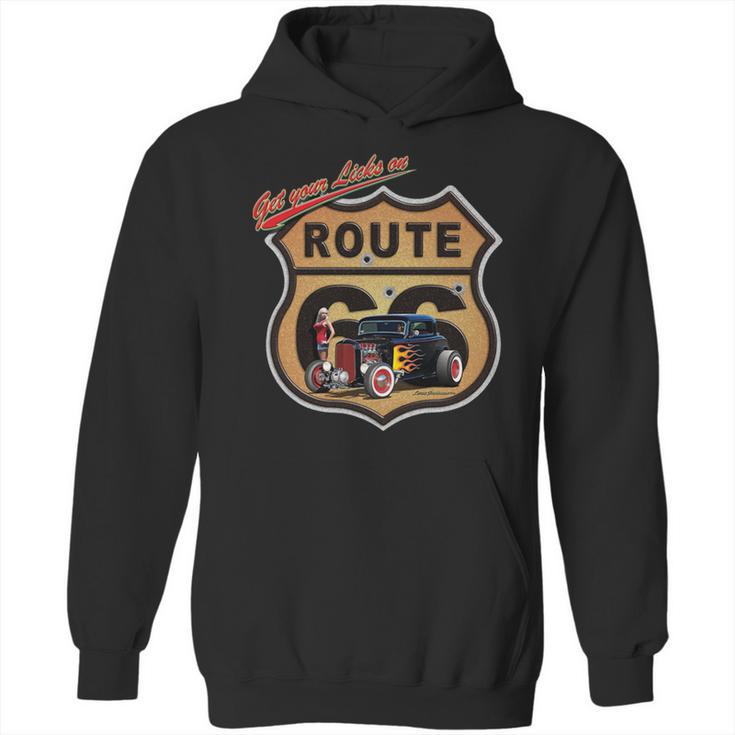 Larry Grossman Licks On Route 66 Hoodie