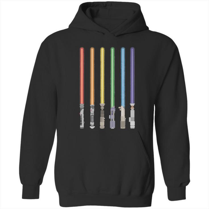 Lgbt Light Sword Pride Saber Ally Lgbtq Graphic Design Printed Casual Daily Basic Hoodie