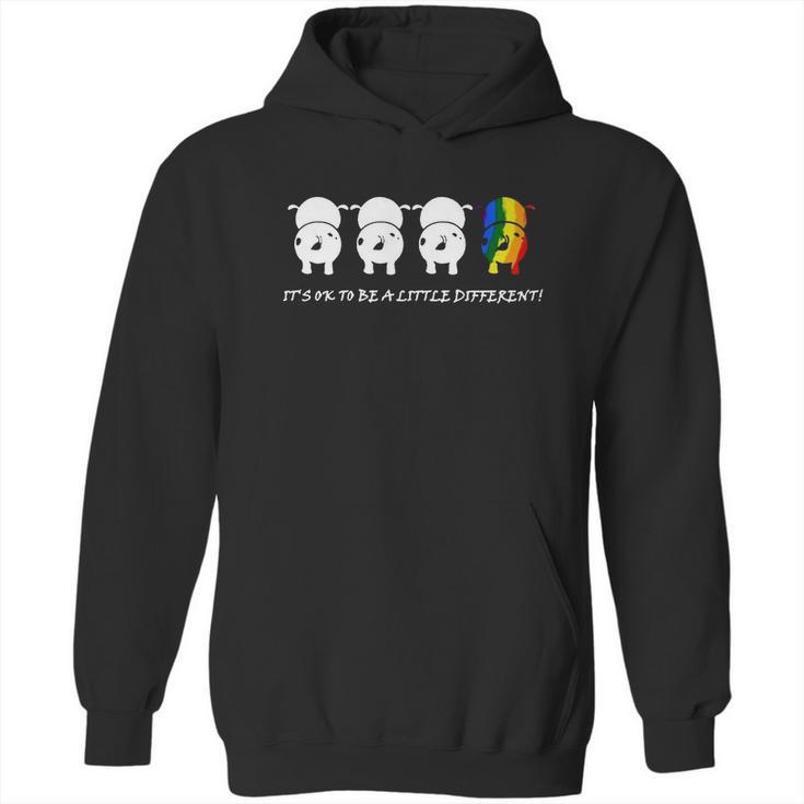 Lgbtcow Its Ok To Be A Little Different T Shirt Hoodie