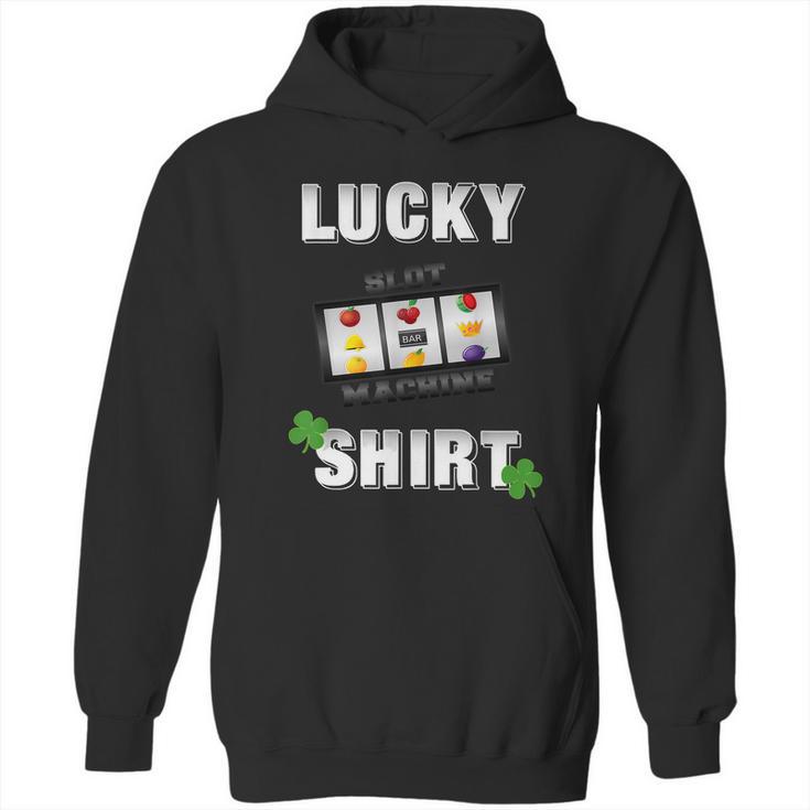 Lucky Slot Machine Casino Gambling Tshirt Darks Hoodie