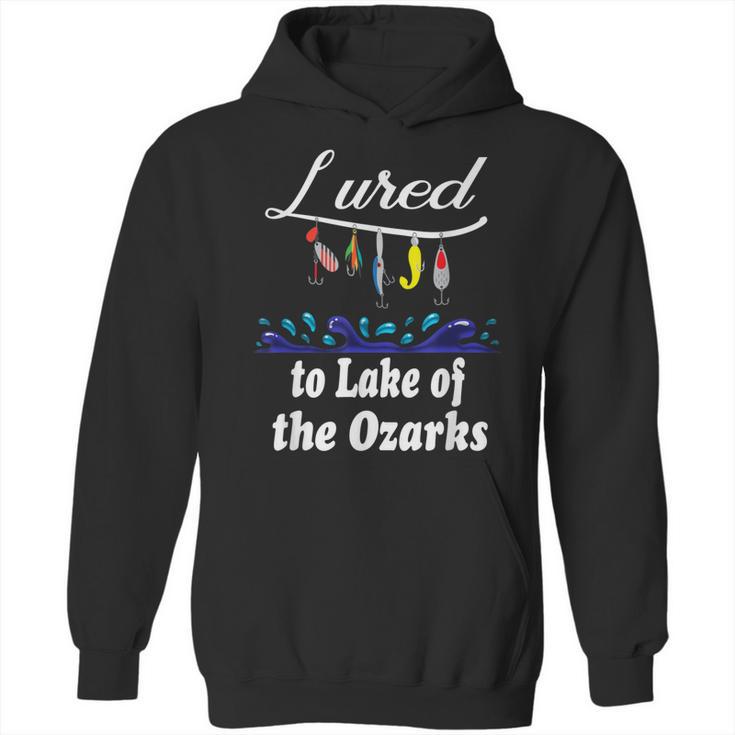 Lured To Lake Of The Ozarks Fishing Fisherman Hoodie