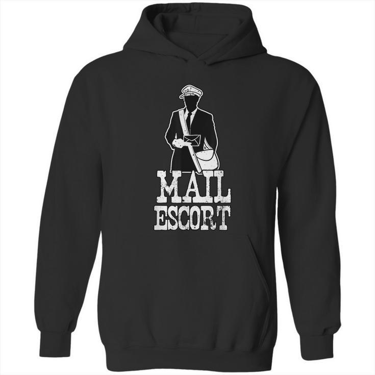 Mail Escort Postal Worker Scan Barcodes Delivery Hoodie